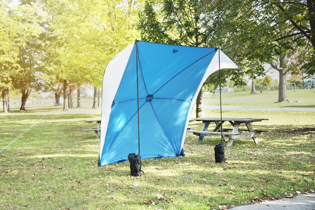 SUV Awning, Gray, 2 Steel Poles W6184