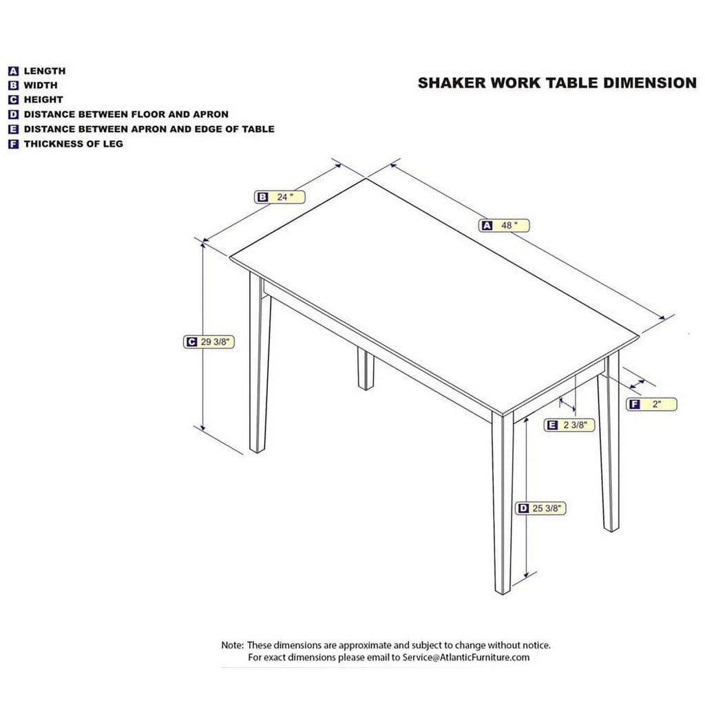 48" Solid Wood Writing Desk U56937