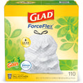 13 Gallon White Drawstring Trash Bags, 110 Count Z54884