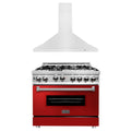36 in. Gas Range and Range Hood Appliance Package R13059
