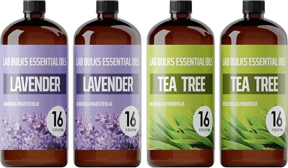 Lavender and Tea Tree Essential Oils 16 oz A586
