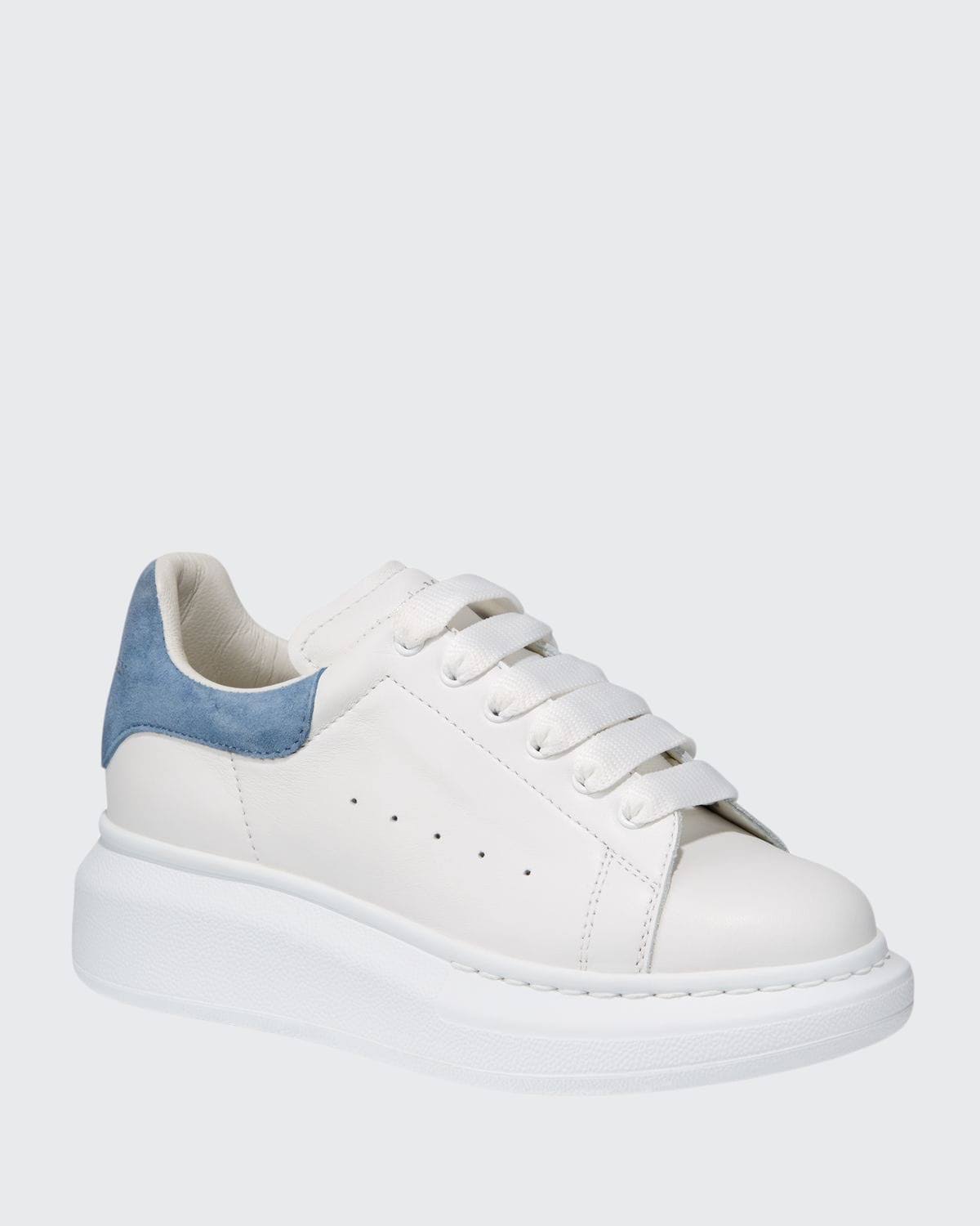 Oversized Lace-Up Leather Trainers X90996