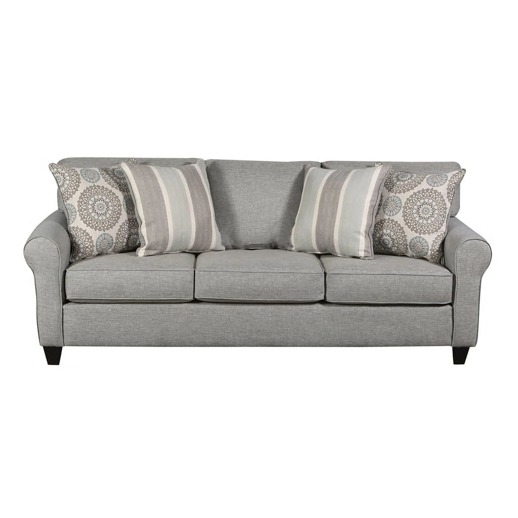 Gray Sofa with Accent Pillows J3325