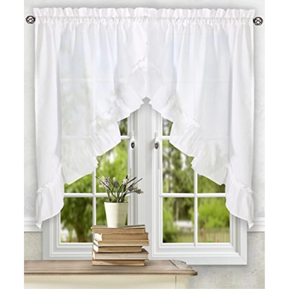 White 60" x 38" Curtain Y166