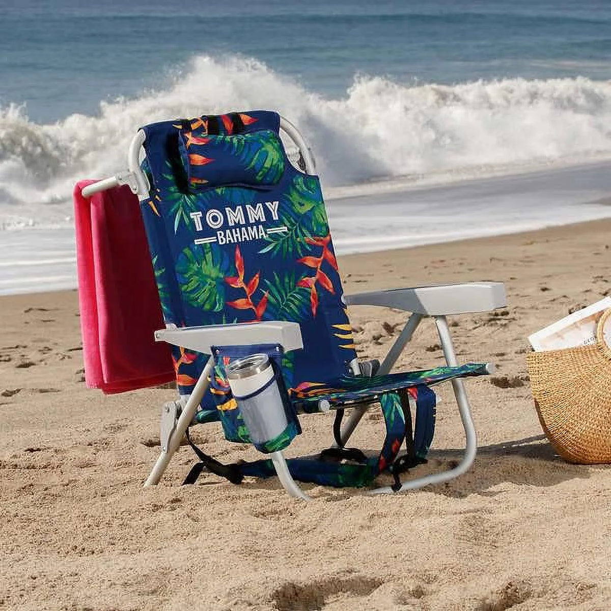 Dark Blue 2 Pack Backpack Beach Chair I139784