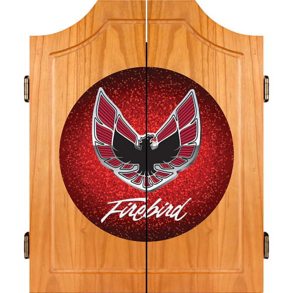 Red Wood Dart Cabinet Set Y99698