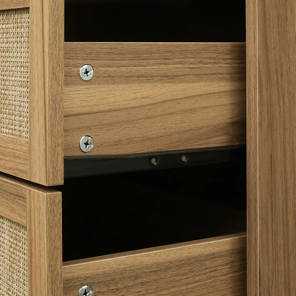 Modern Rattan 6 Drawer Dresser S49455