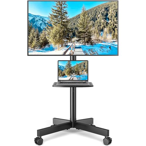 Rolling TV Stand with Shelf for 23-65 inch TVs O210