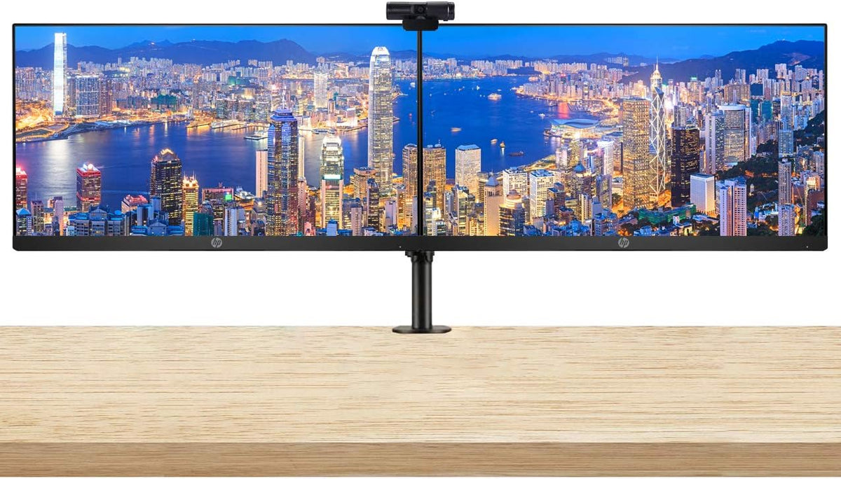 21.5 Inch FHD IPS Anti-Glare Monitor 2-Pack Bundle with Webcam and Dual Monitor Stand H247