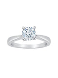 10K White Gold Diamond Solitaire Ring L6990