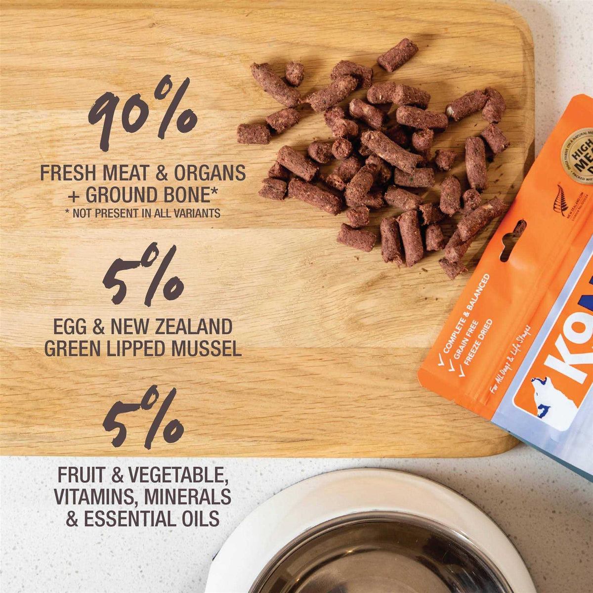 Freeze-Dried Beef Dog Food D340