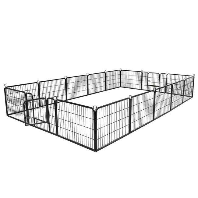 Expandable 16 Panel Dog Kennel Playpen D3109