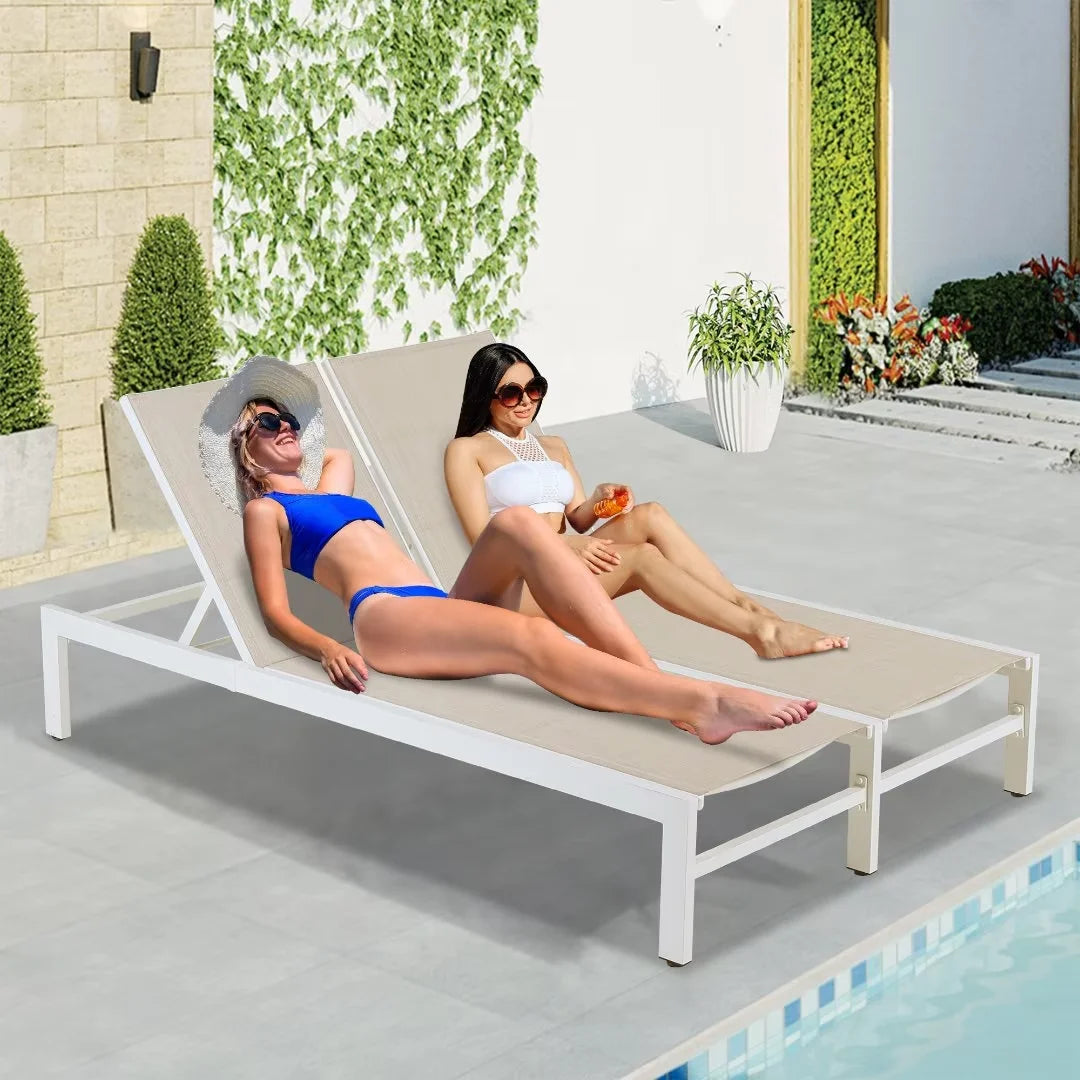 Beige Double Chaise Lounge H3115