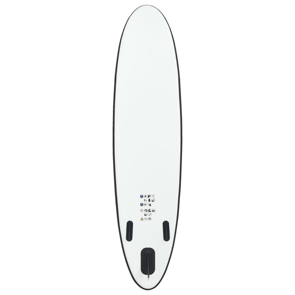 Inflatable Paddleboard Set Black and White M244682
