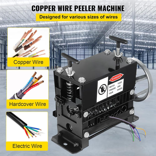 1.5-20mm 7 Channels Manual Hand Cranked Wire Stripping Machine X954169