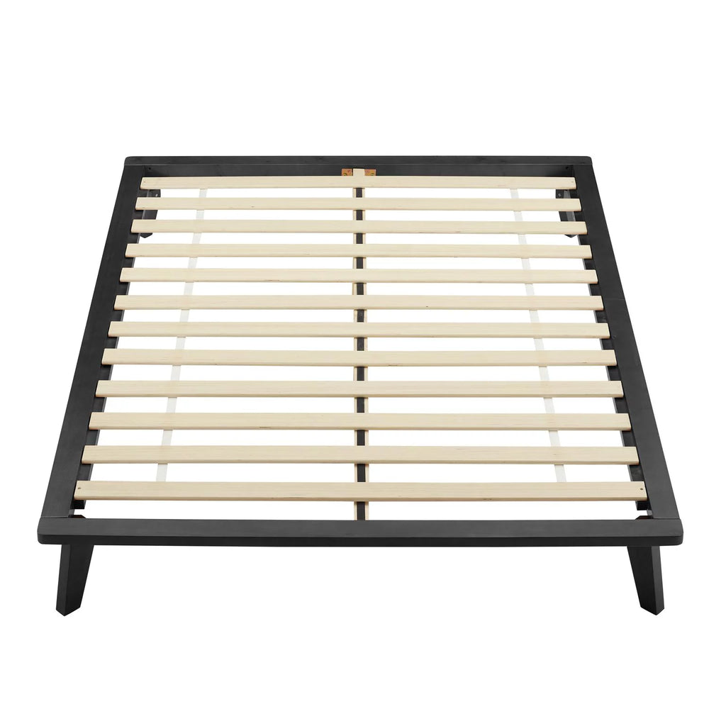 Black 8.5 Inch Wood Platform Bed with Storage W364