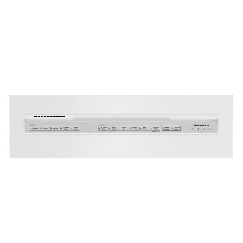 White Front Control Dishwasher with Stainless Steel Tub J325521
