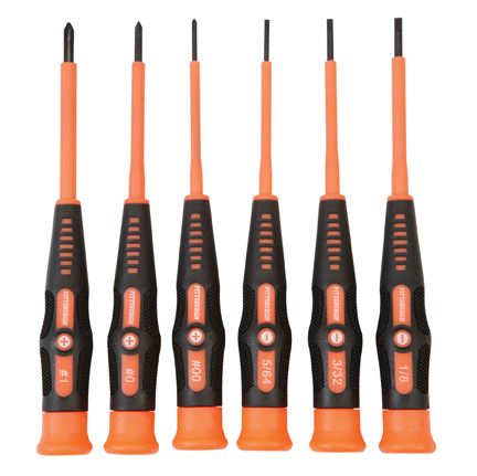 Precision Electrical Screwdriver Set, 6 Piece J8729