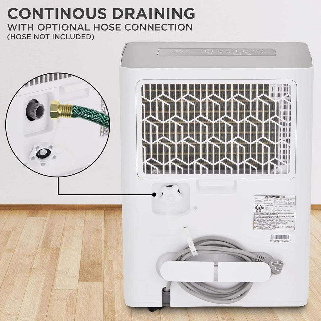 1,500 Sq. Ft Energy Star Dehumidifier with Continuous Drain Hose Connector S245