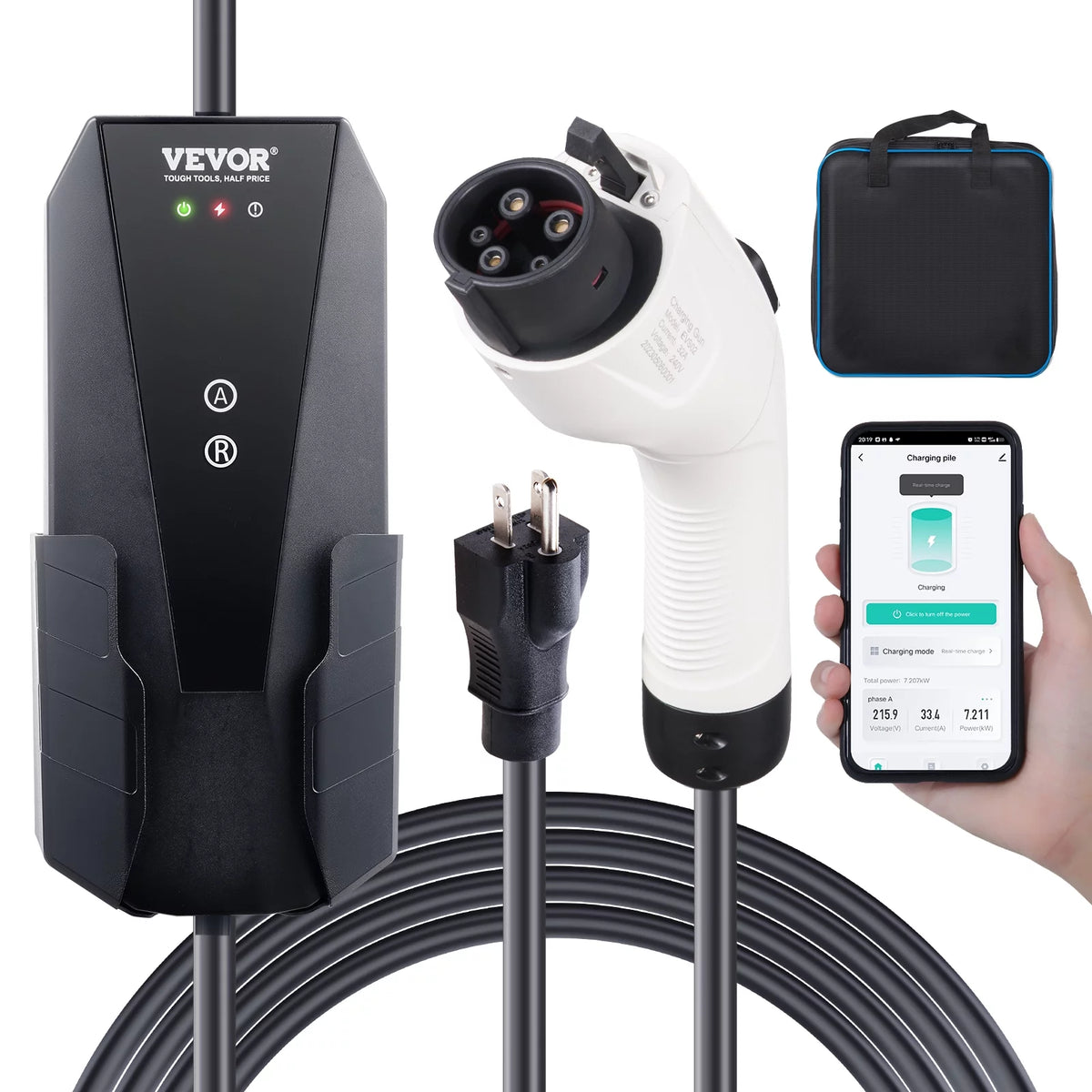 Portable EV Charger 16A 28 ft R103461