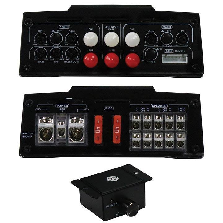 2000 Watts Max 5-Channel Amplifier O366433