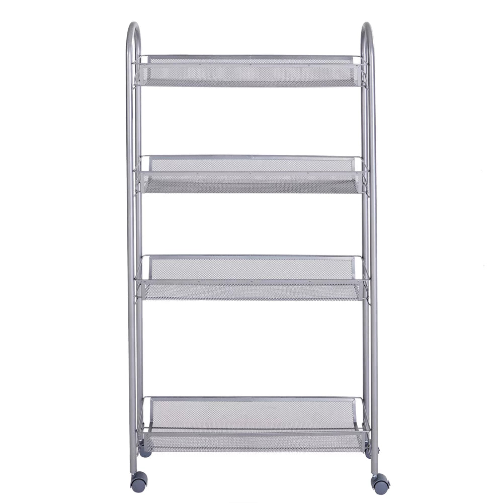 4 Tier Slim Rolling Storage Cart O81765
