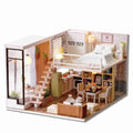 Wooden DIY Dollhouse Kit with Furniture, 1:24 Scale M575