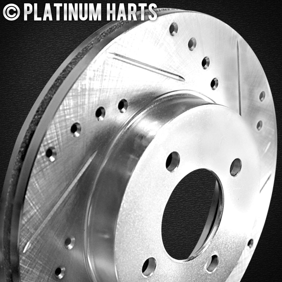 Platinum Drill/Slot Disc Brake Rotors and Heavy Duty Pad K3633