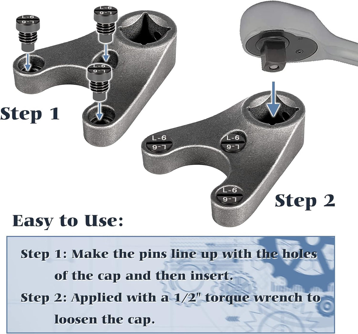35mm x 6mm Outboard Trim/Tilt Pin Wrench Tools Pack of 2 P238