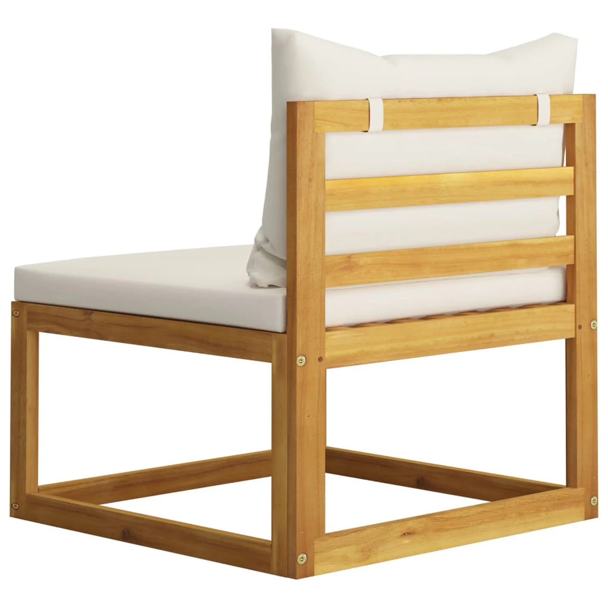 2 Piece Acacia Wood Patio Sofa Set with Cushion H14591