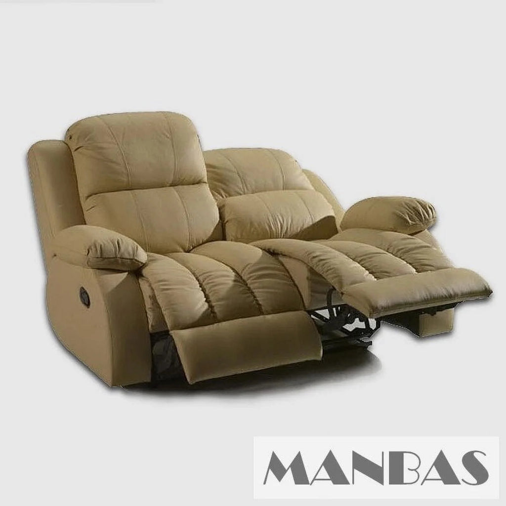 Manual Electric Recliner Sofa Genuine Leather Couch R6615