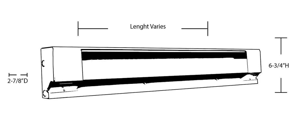 4' Baseboard Heater Y624