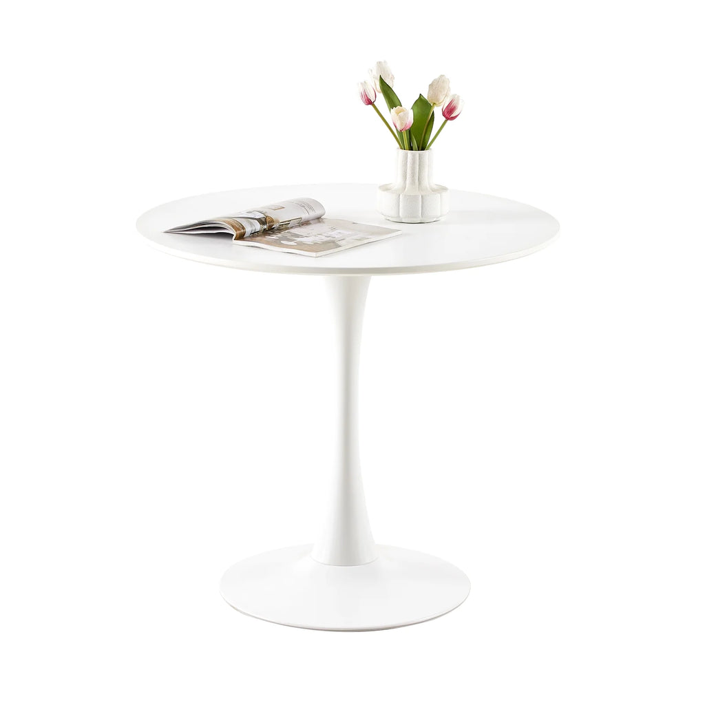 Round White Dining Table for 4 I5535