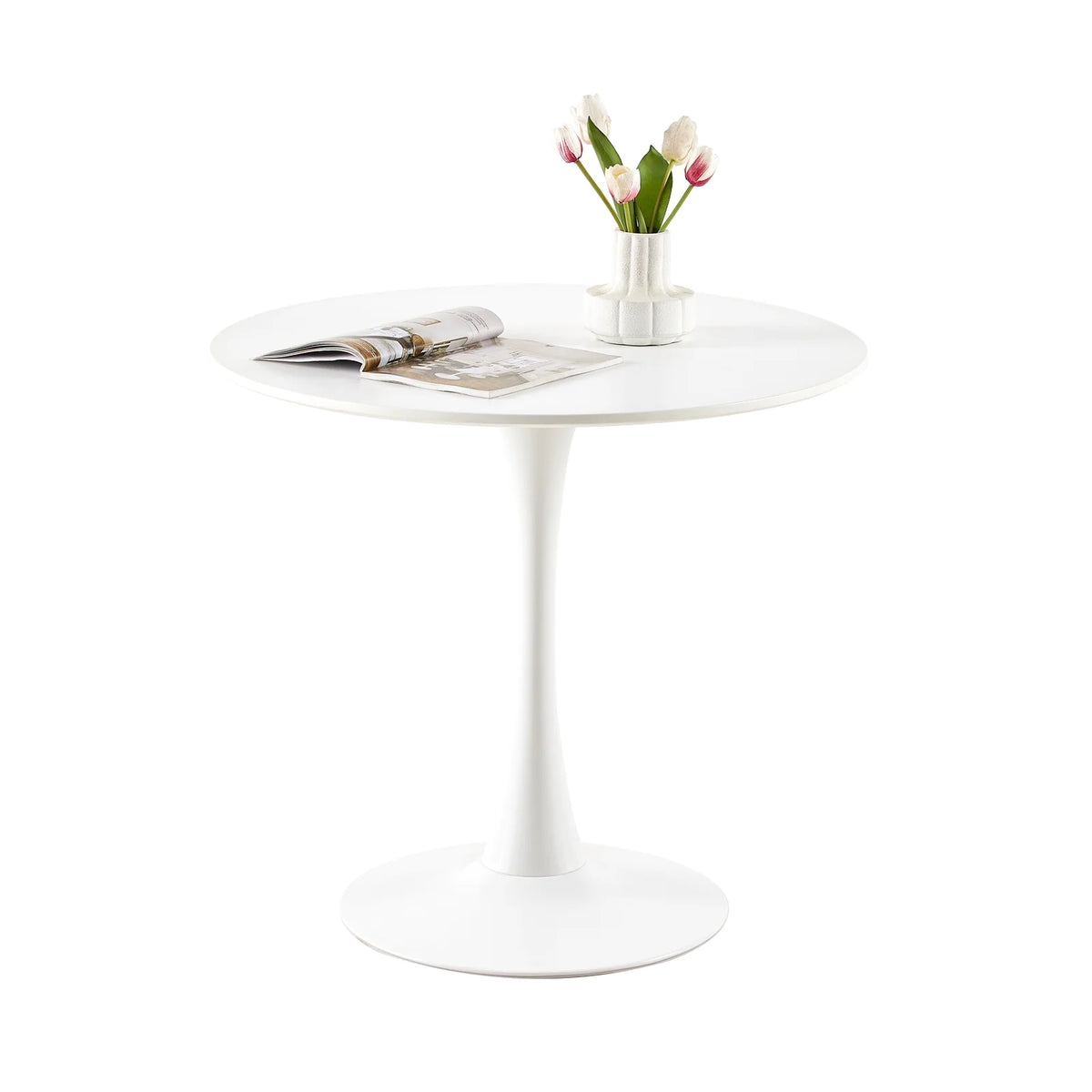 Round White Dining Table for 4 I5535