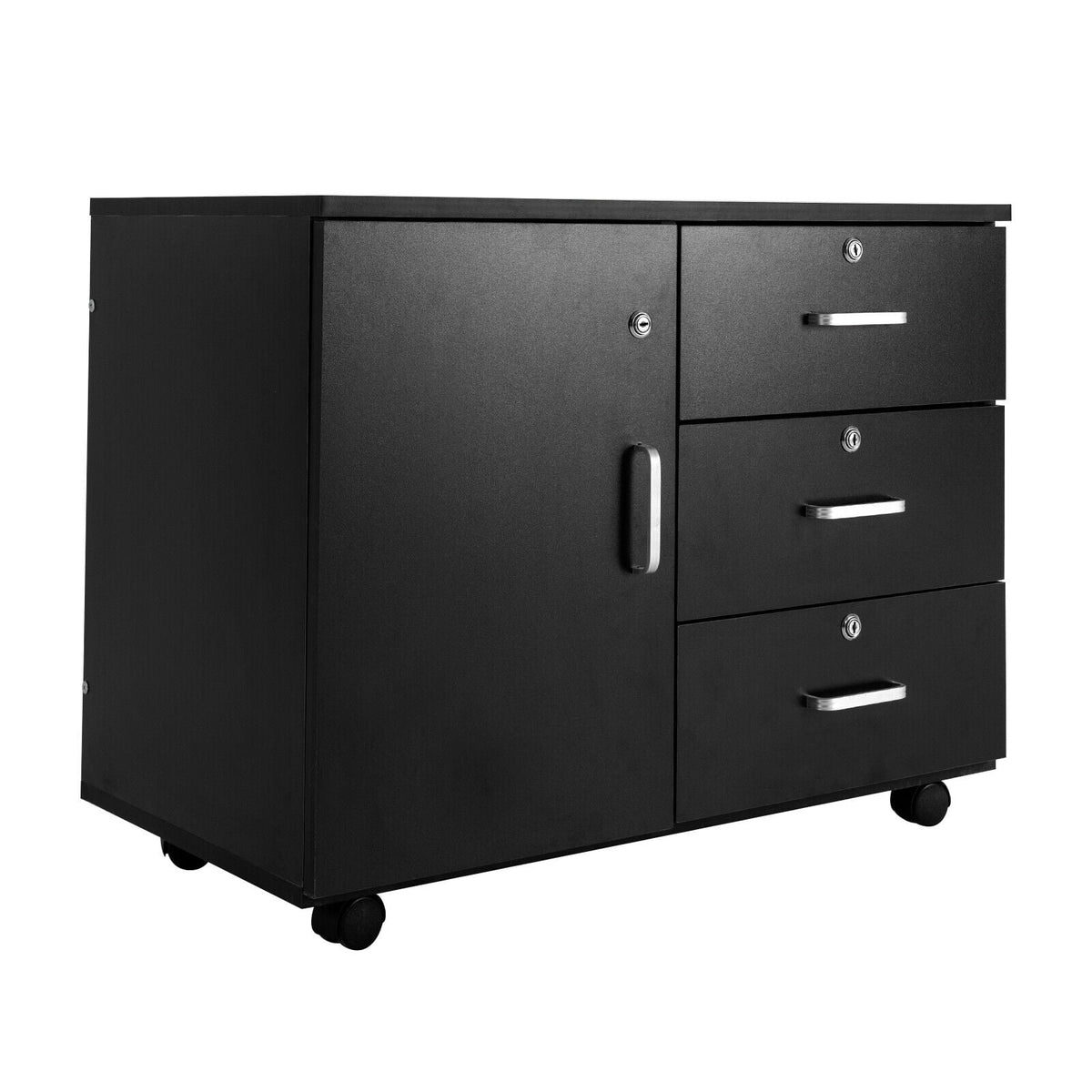 Mobile File Cabinet 3 Drawers with Wheels G673