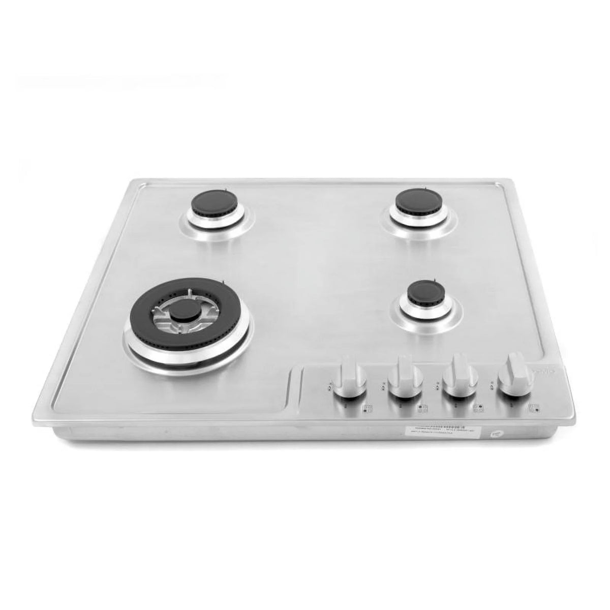 24 in. Stainless Steel Drop-In Gas Cooktop with 4 Burners P890519