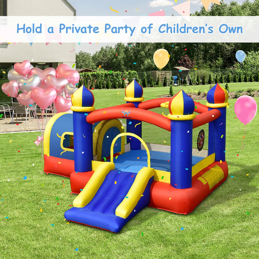 Inflatable Bounce House with Slide & Blower P86691