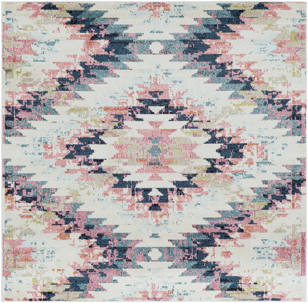 Blue Black Gray Area Rug X15196