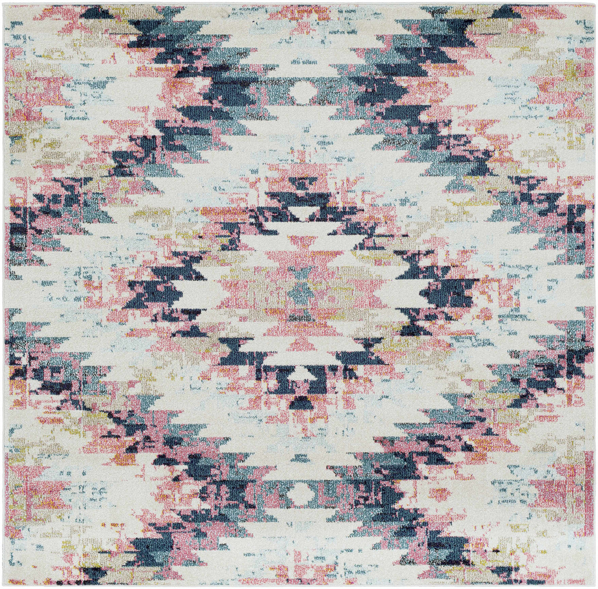 Blue Black Gray Area Rug X15196