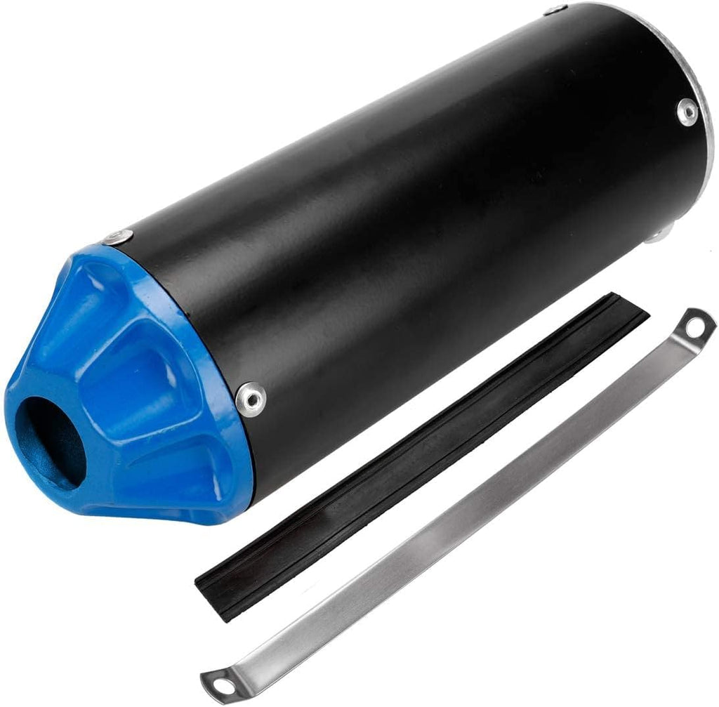 Blue Pack of 2 Exhaust Muffler Silencer Pipe Assembly Kit S9913