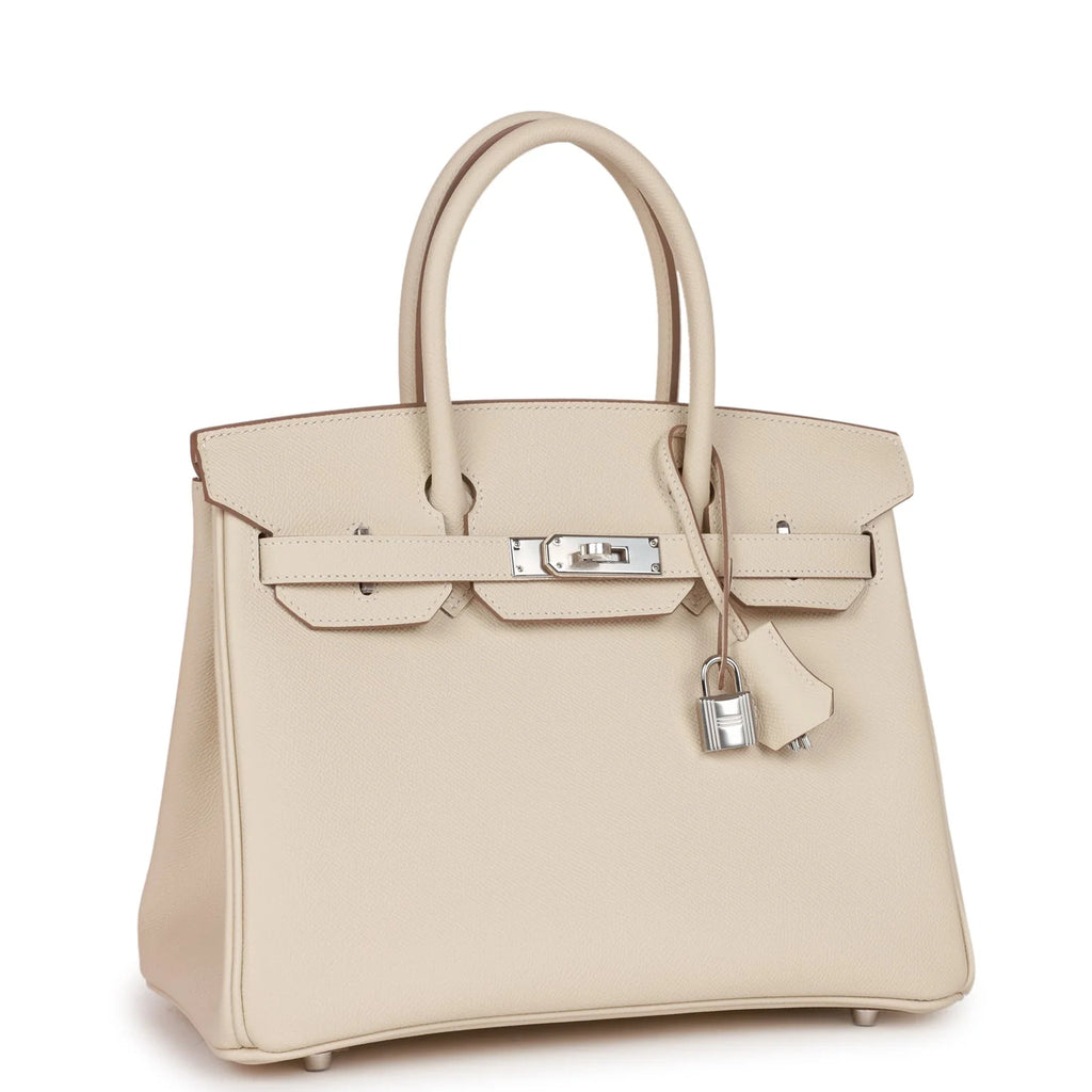 Birkin 30 Craie Epsom Palladium Hardware R152