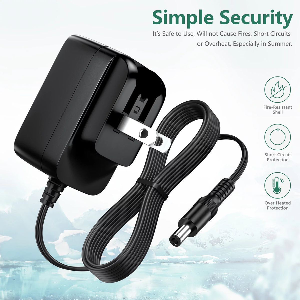 UL Listed AC / DC Adapter Switching Power Supply Cord Cable Wall Charger Y3266