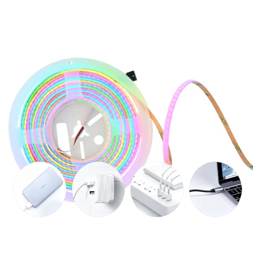 Ultra-Thin 5mm USB LED Light Strip with APP Control 160LEDs 4.92ft E9953