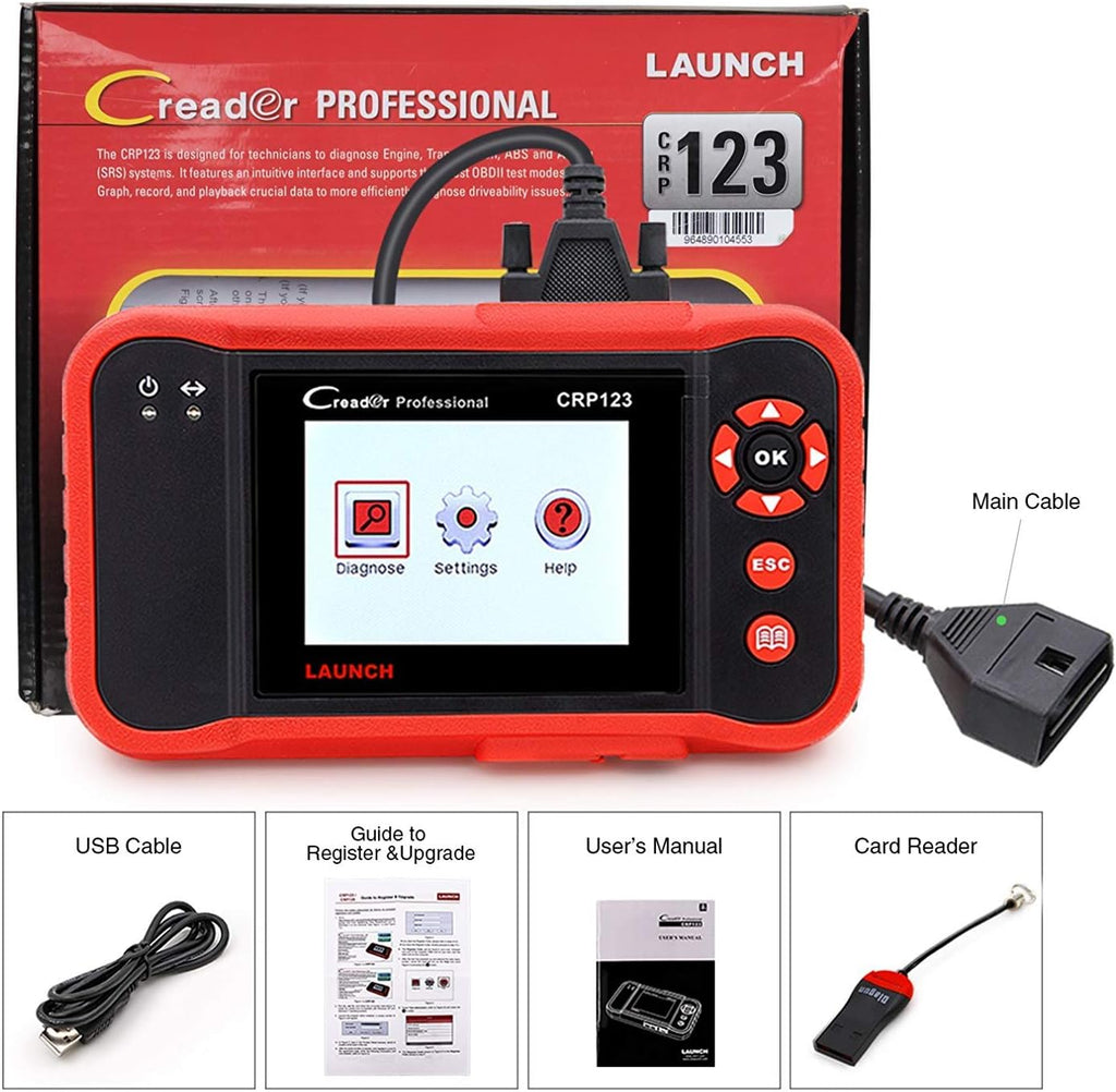 OBD2 Scanner with TPMS Activation Relearn Tool Automotive Diagnostic Scan Tool P1804