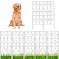 White Metal Wire Decorative Garden Fence 10 Panels D75342