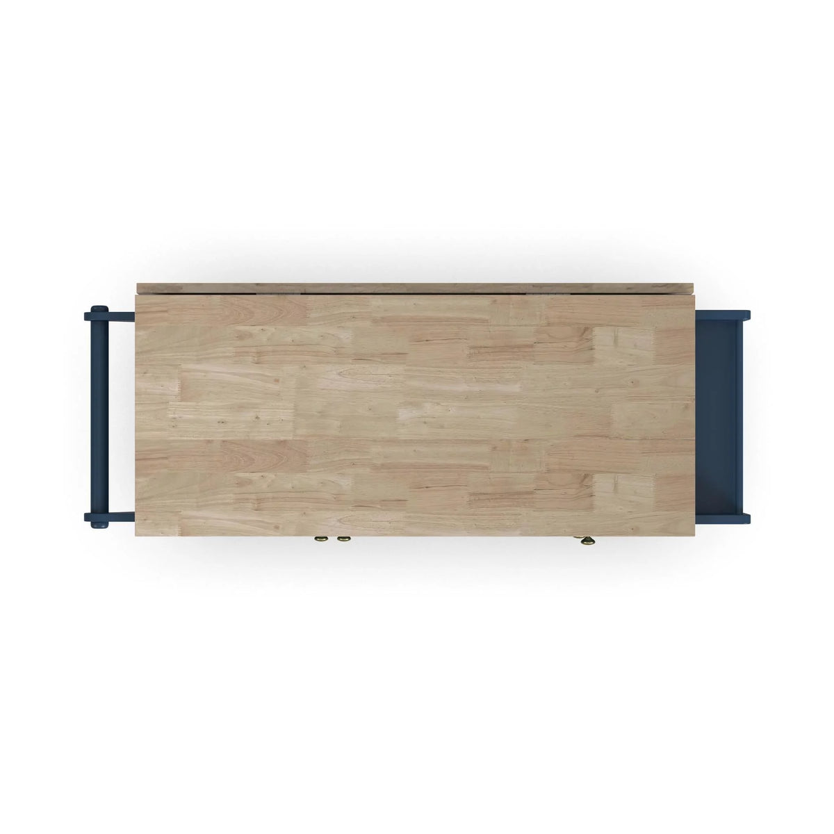 Blue Engineered Wood Kitchen Cart B368242