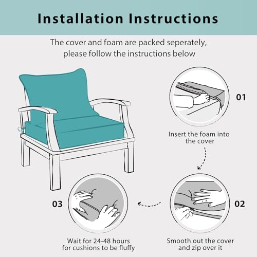 Black 24x24 Outdoor Chair Cushion Set with Ties S86591